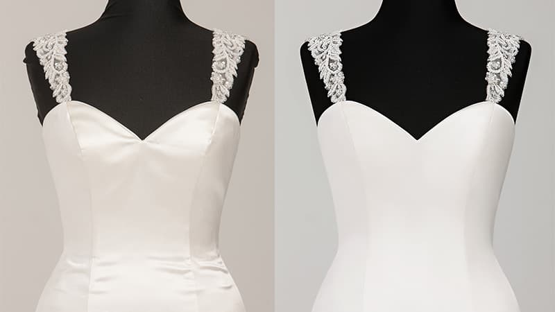 Fashion Retouching. Before and After Dress Image