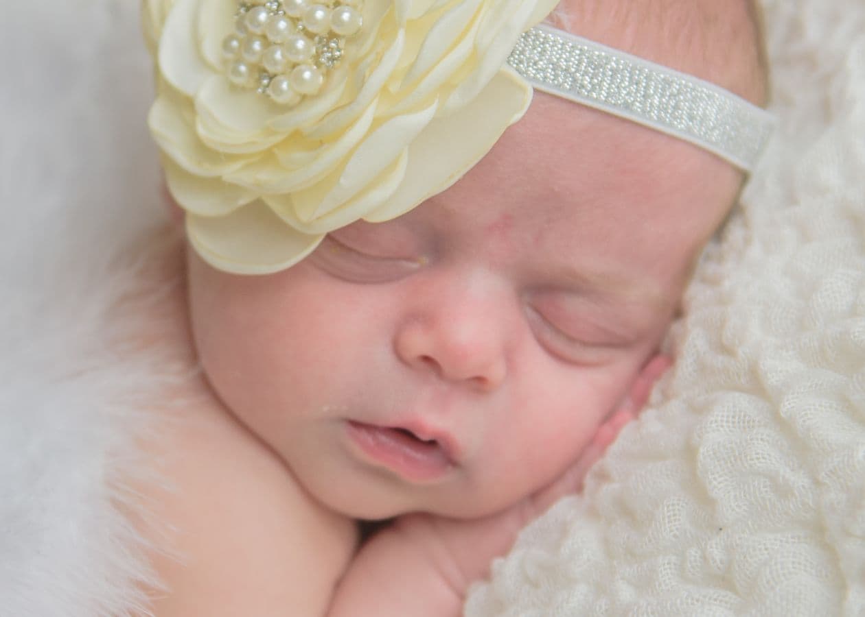 Newborn Retouching Example - Before Retouching