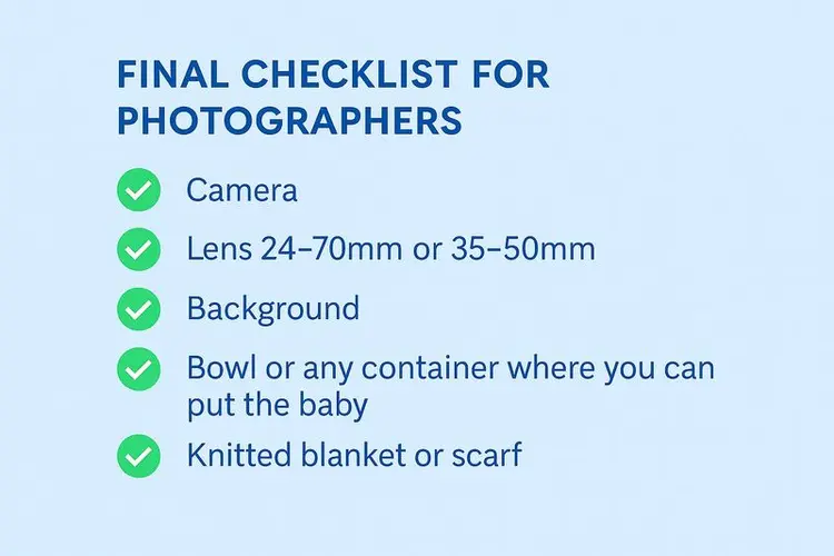 Final Checklist For Photographers