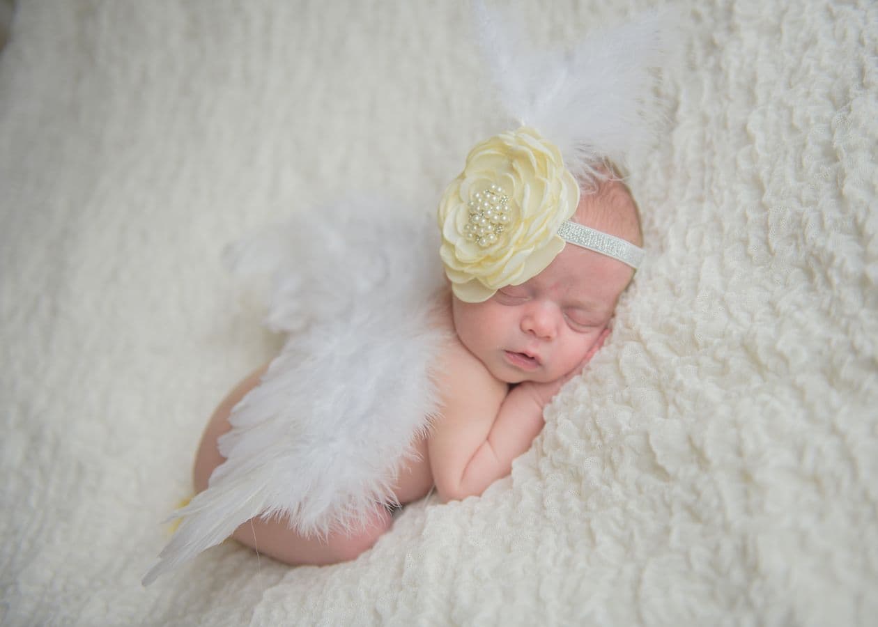 Newborn Retouching Example - Before Retouching